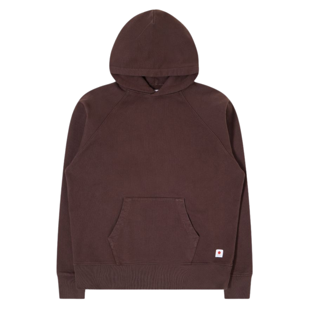 Edwin Raglan Sleeve Hoodie in Mole