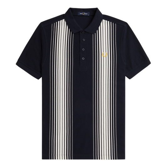 Fred Perry Ombre Stripe Polo in Navy