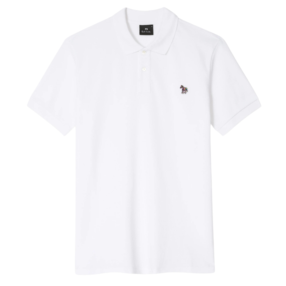 Paul Smith Zebra Polo in White