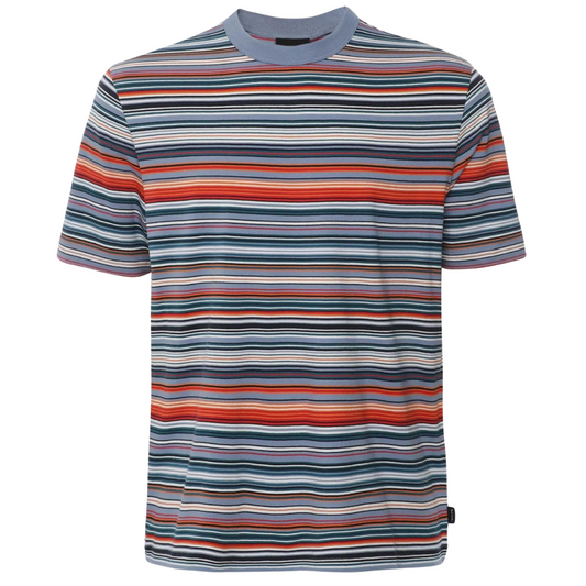 Paul Smith Stripe Tee in Blue