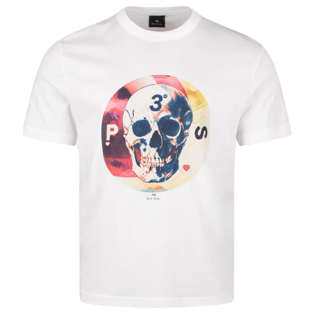 Paul Smith Skull T-Shirt in Off White