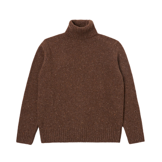 Universal Works Rollneck in Brown