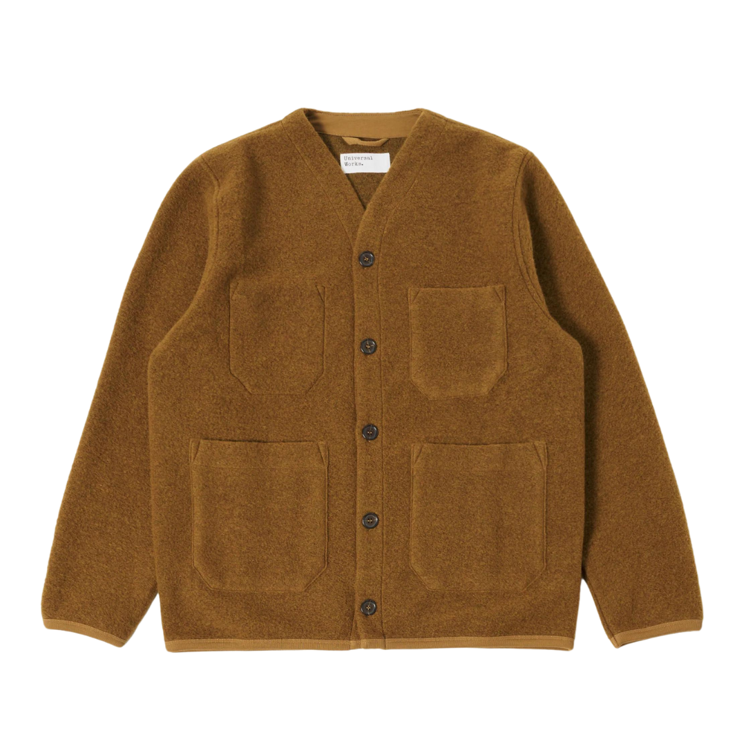 Universal Works Cardigan in Mustard