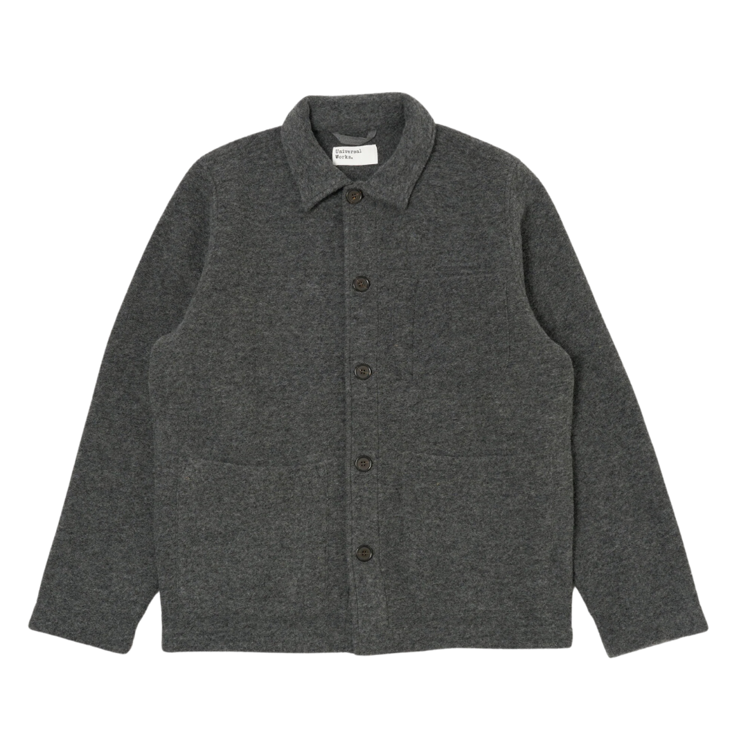 Universal Works Field Jacket in Grey Marl