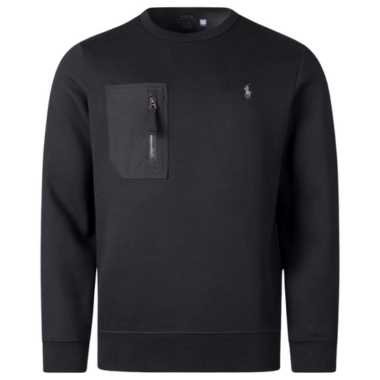 Ralph Lauren Zip Pocket Sweatshirt in Black