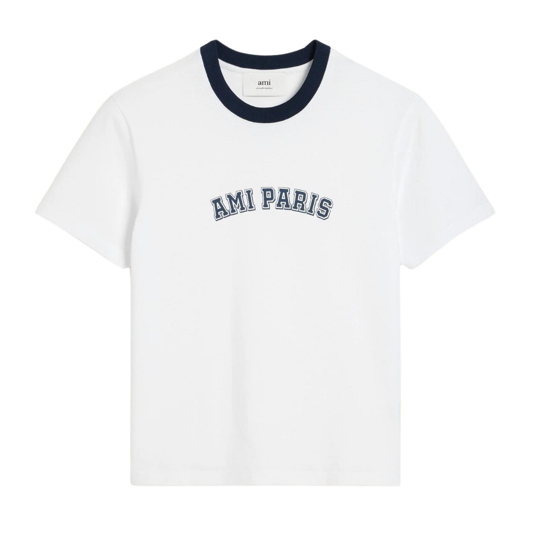 AMI TS Paris Tee in White