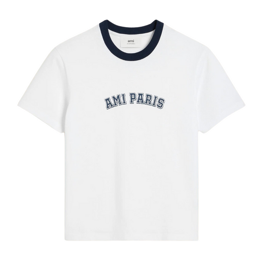 AMI TS Paris Tee in White