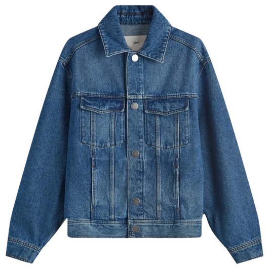 AMI Trucker Jacket in Used Blue