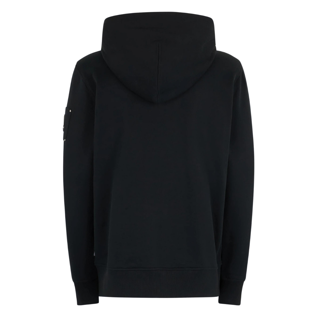 Moose Knuckles Hartsfield Zip Up Hoodie in Black