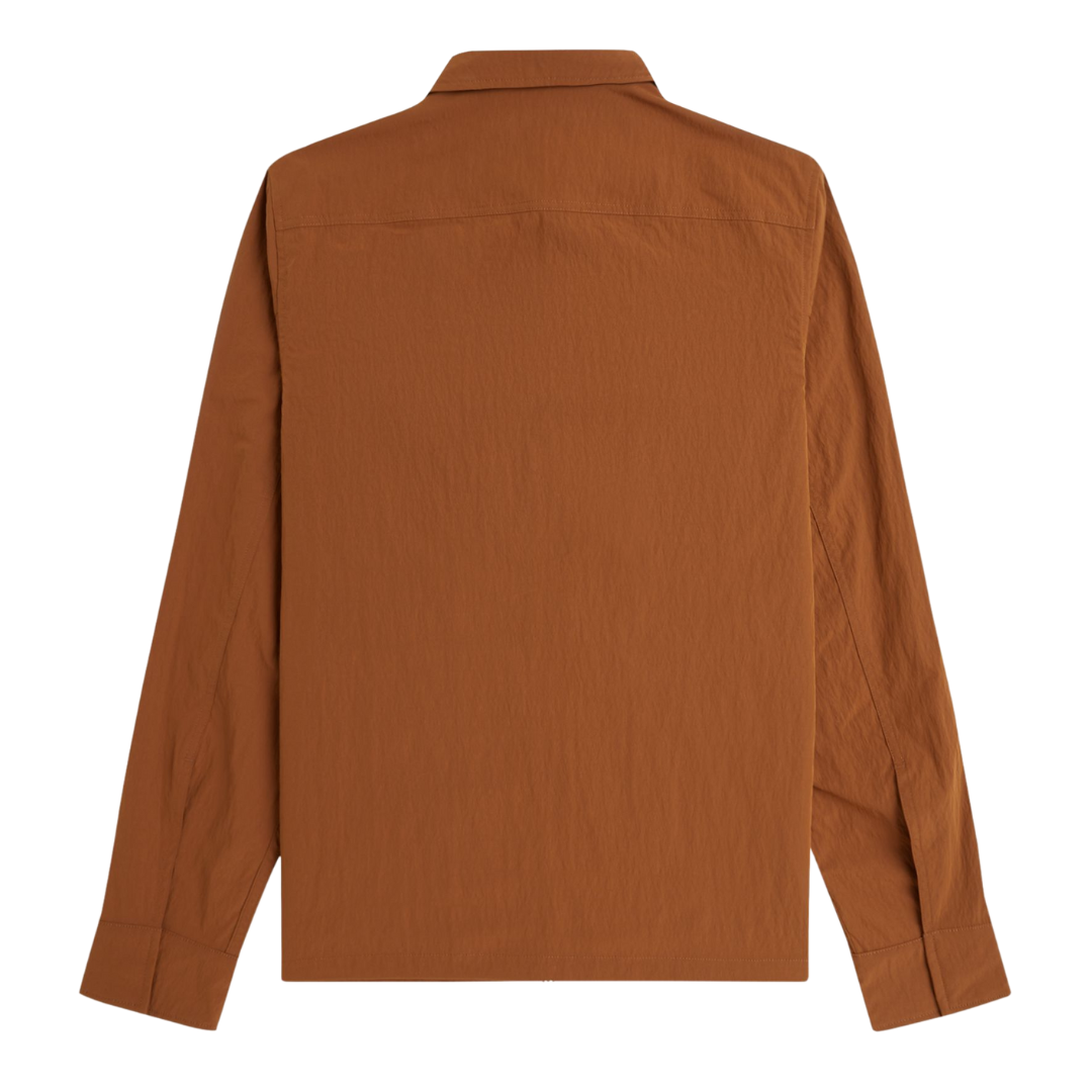 Fred Perry Pocket Overshirt in Marmalade