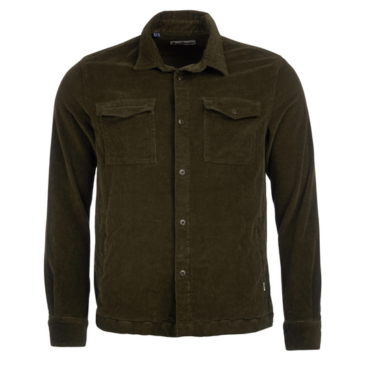 Barbour Cord Overshirt in Olive