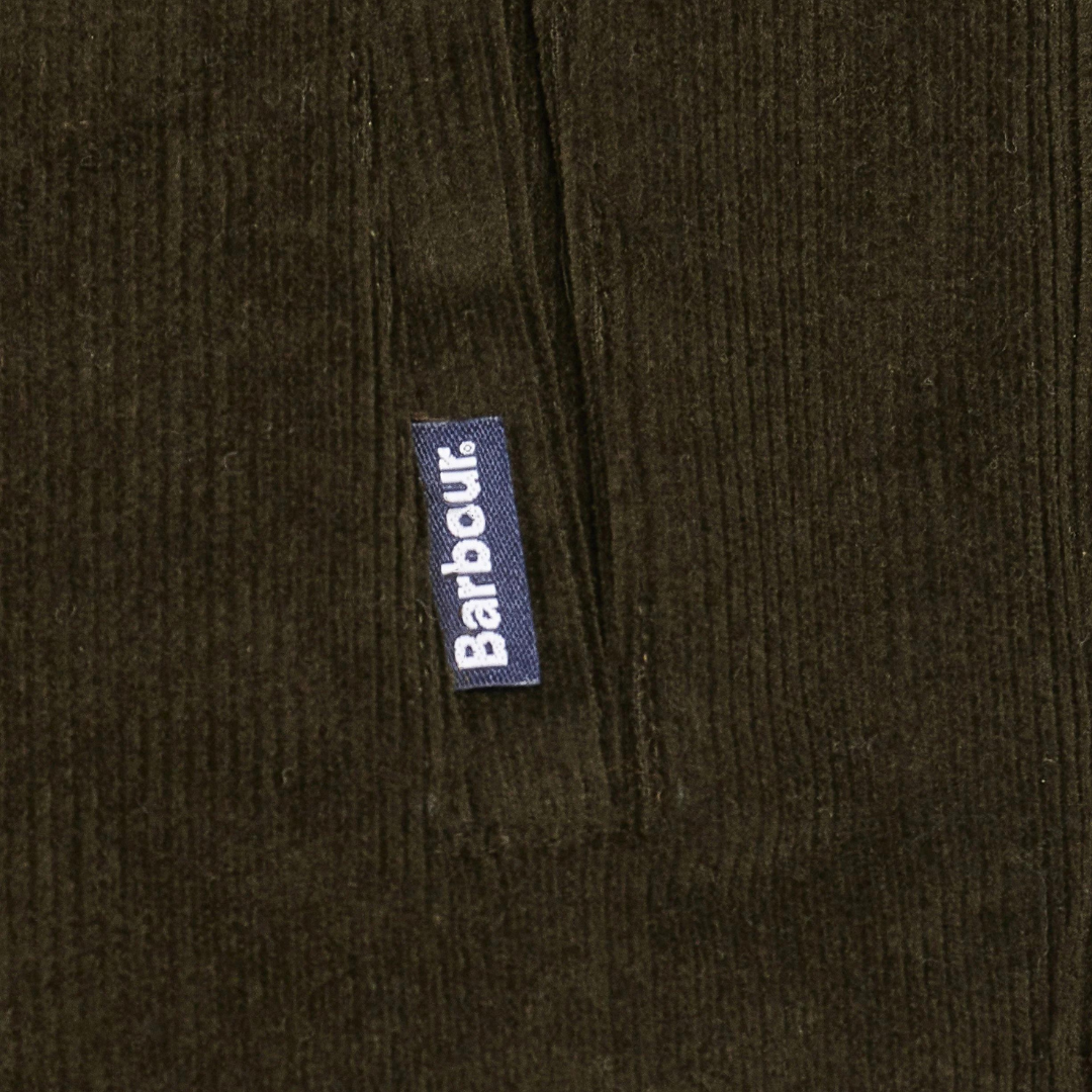 Barbour Cord Overshirt in Olive