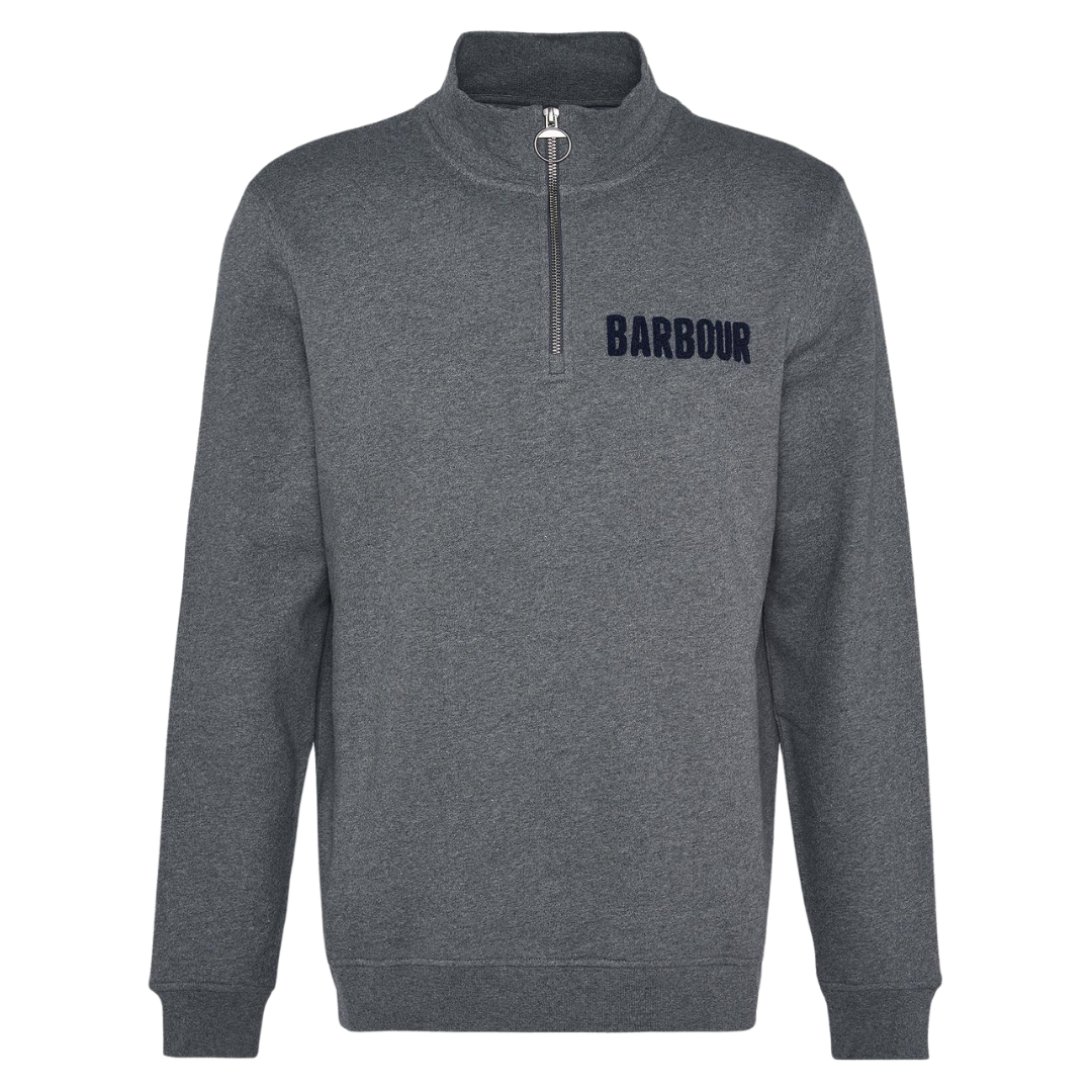 Barbour Cotes Half Zip Sweatshirt in Grey