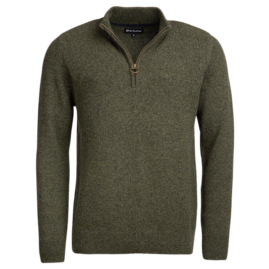 Barbour Tisbury Half Zip in Green