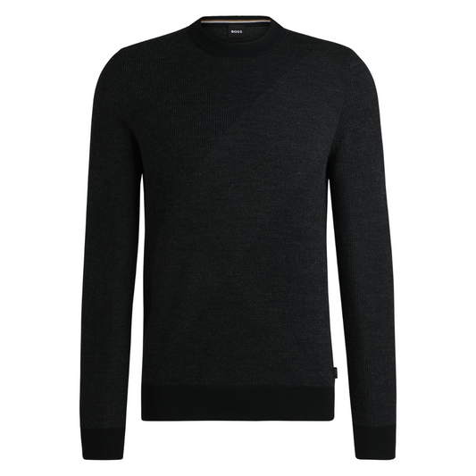 BOSS H-Eclaus Knitwear in Black