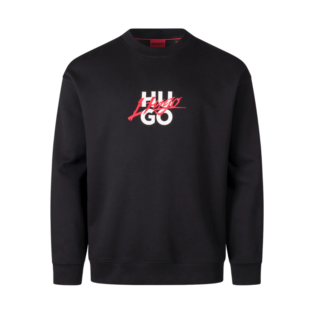 HUGO Dlogonty Sweatshirt in Black