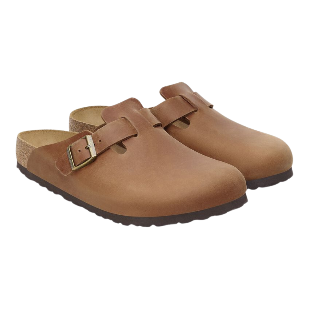 Birkenstock Boston in Cognac