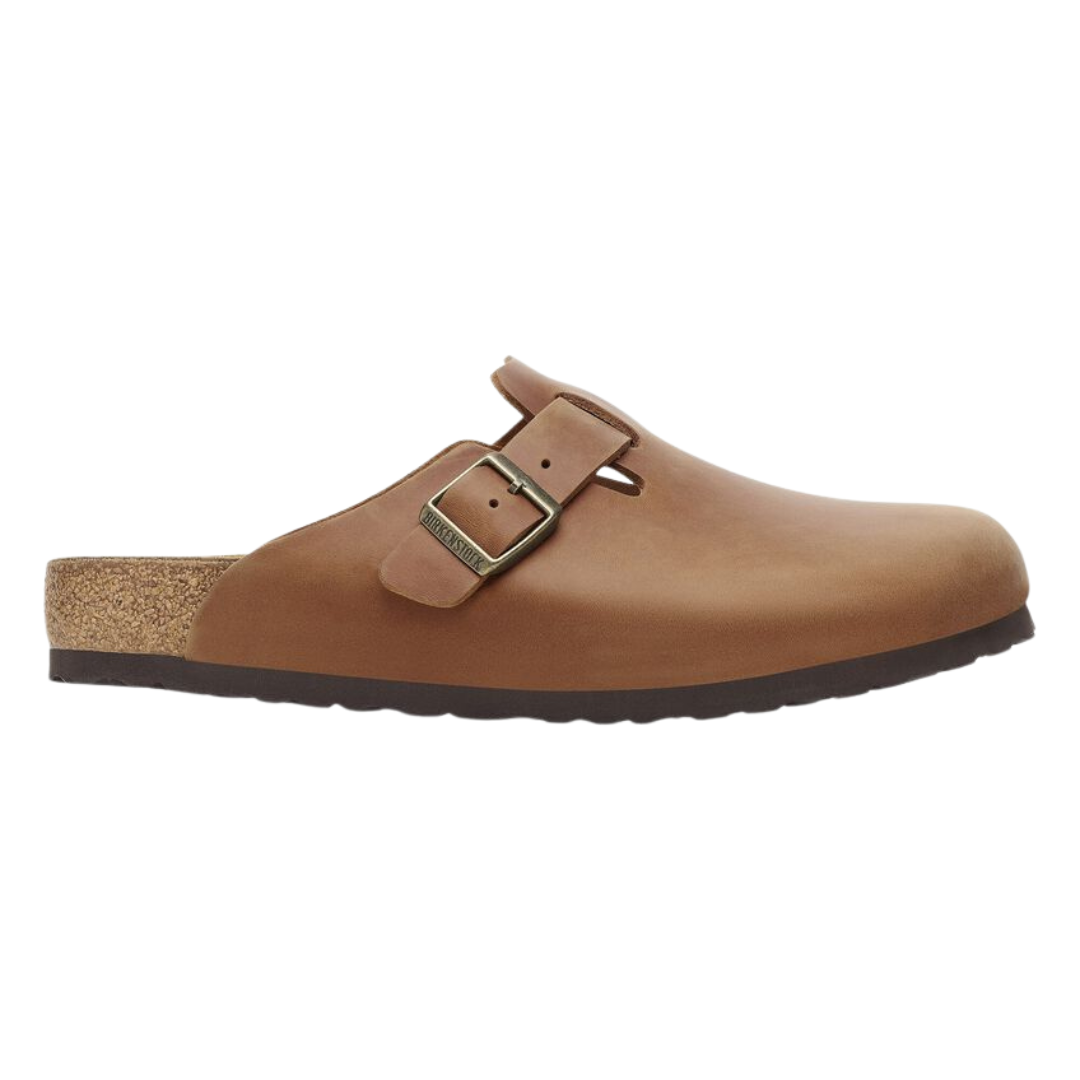 Birkenstock Boston in Cognac