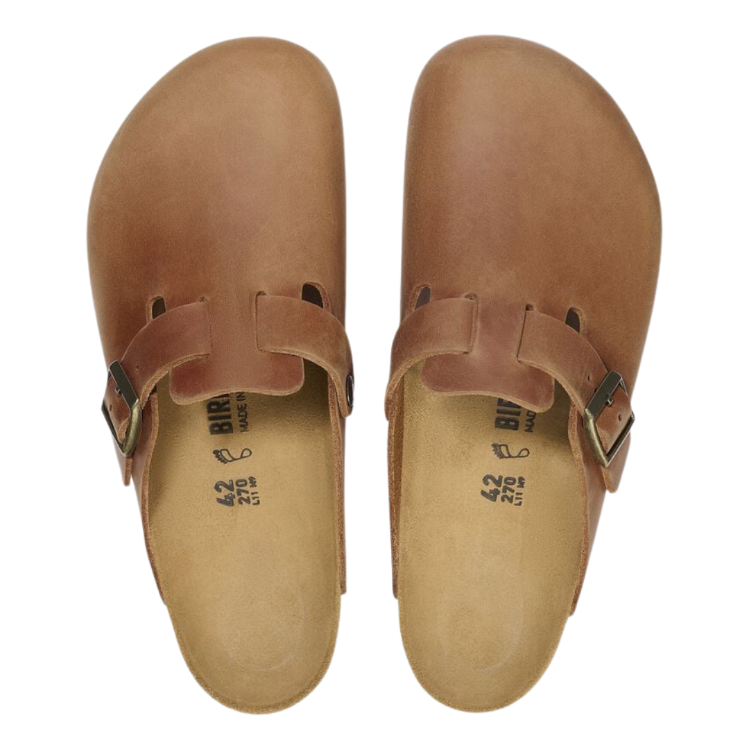 Birkenstock Boston in Cognac