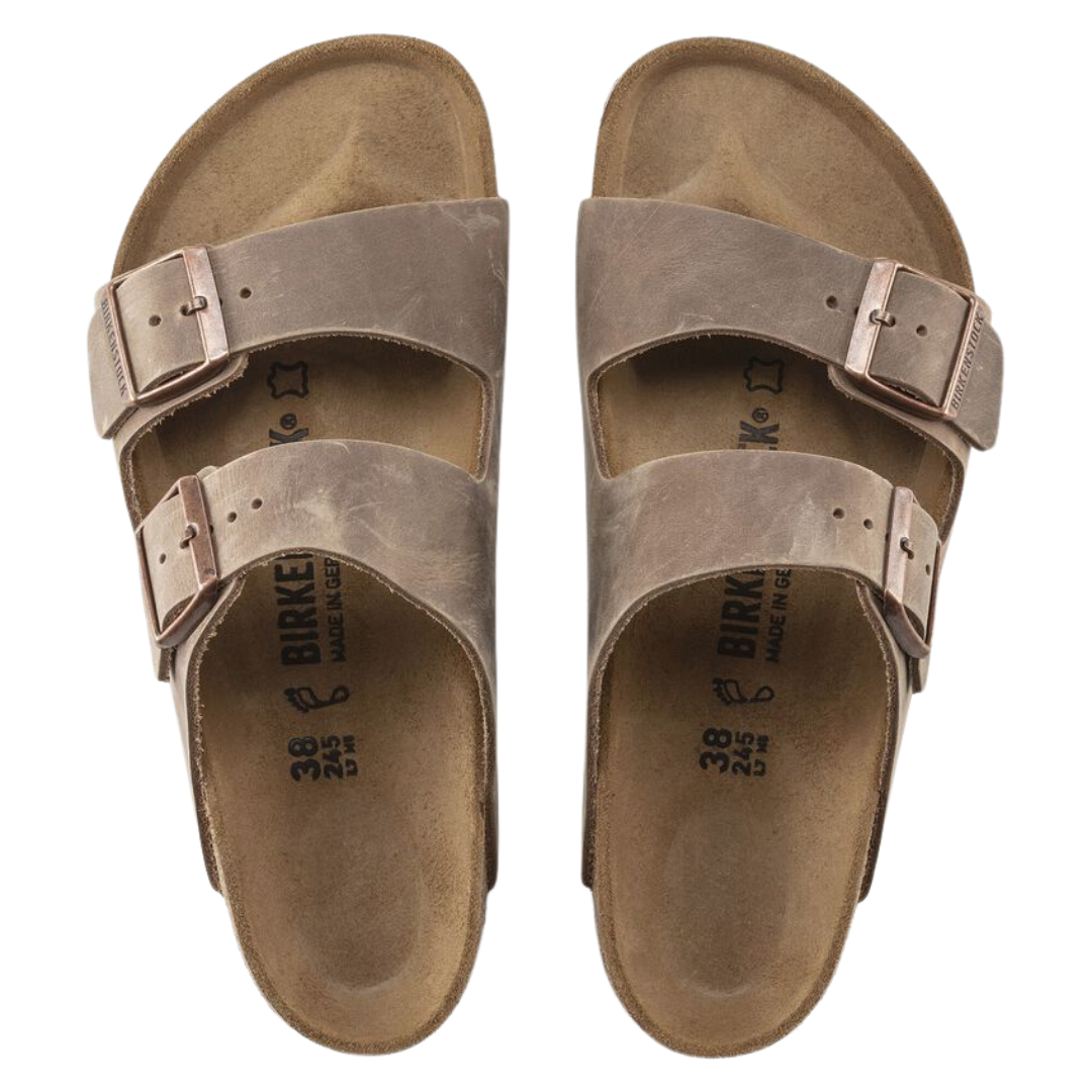 Birkenstock Arizona Leather in Tabacco Brown