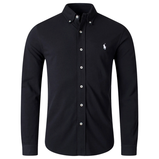 Ralph Lauren Pique Shirt in Black