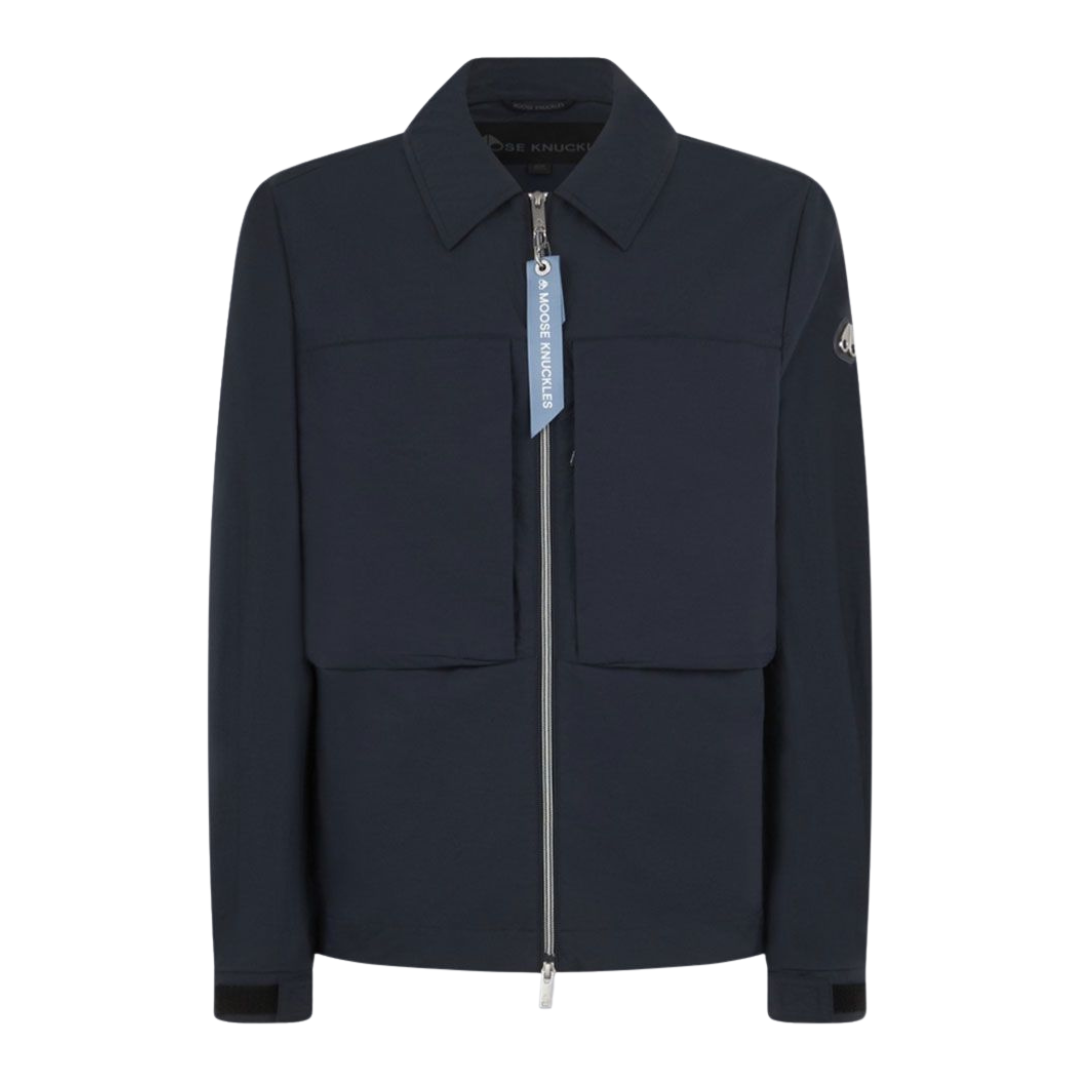 Moose Knuckles Waverly Shirt Jacket in Navy