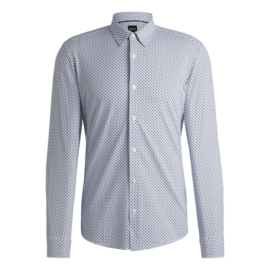 BOSS P-Roan-Ken Shirt in Light Blue