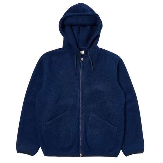 Universal Works Travel Hoodie in Indigo