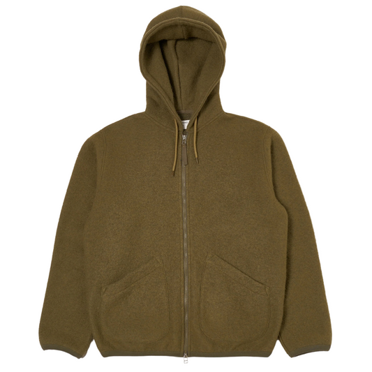 Universal Works Travel Hoodie in Lovat