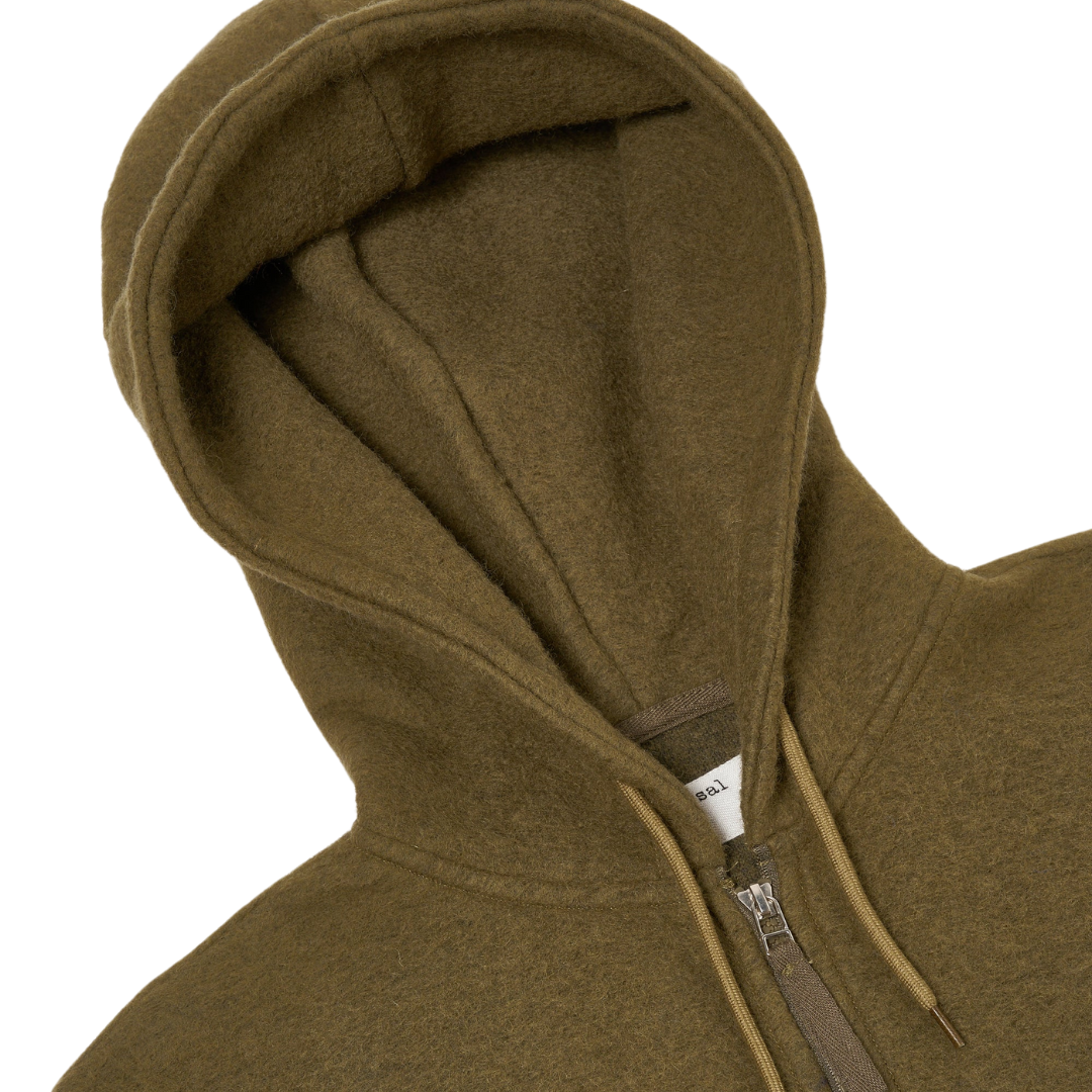 Universal Works Travel Hoodie in Lovat