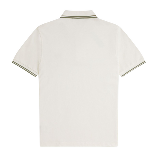 Fred Perry Twin Tipped Polo in Light Ecru