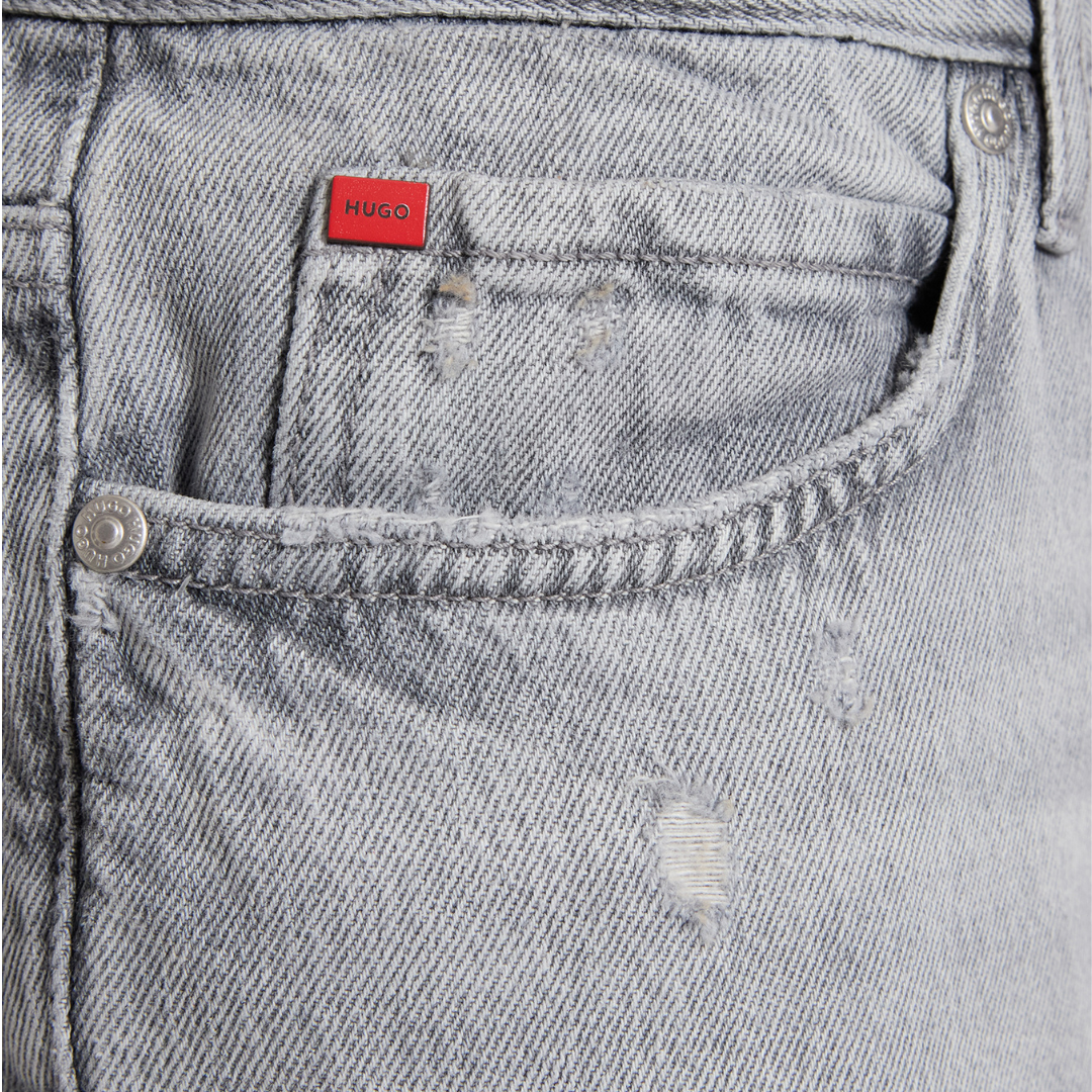 HUGO 634 Tapered Jean in Silver