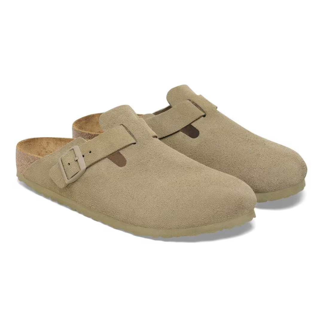 Birkenstock Boston in Faded Khaki