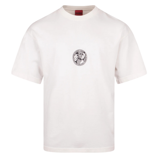 HUGO Dwresto Tee in Natural