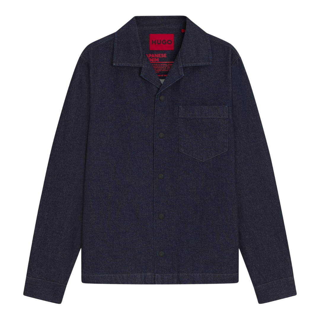 Hugo Edelo Denim Jacket in Dark Blue