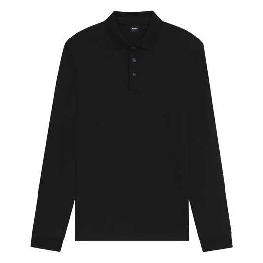 BOSS Pado 30 LS Polo in Black