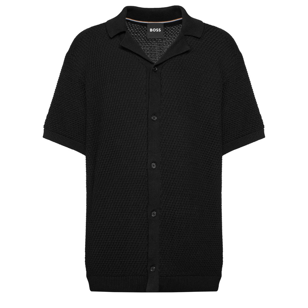 BOSS C-Iconico Cardigan in Black