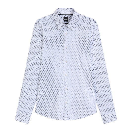 BOSS P-Roan-Kent Shirt in Light Blue