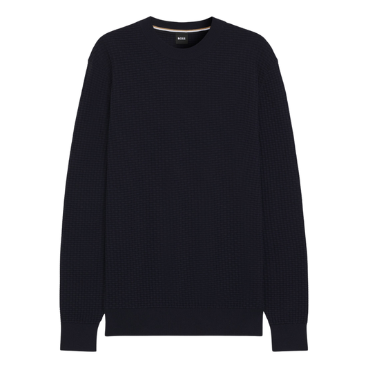 BOSS H-Imberto Sweater in Dark Blue