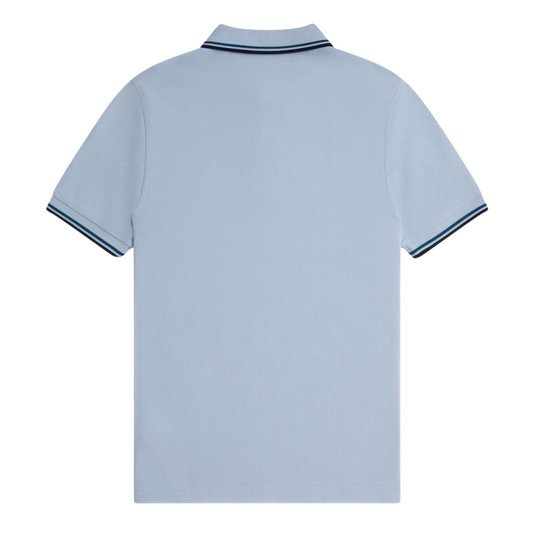 Fred Perry Twin Tipped Polo in Light Smoke