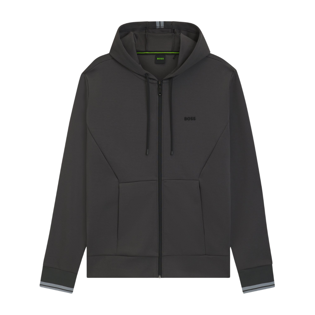 BOSS FZ Hoodie in Dark Grey