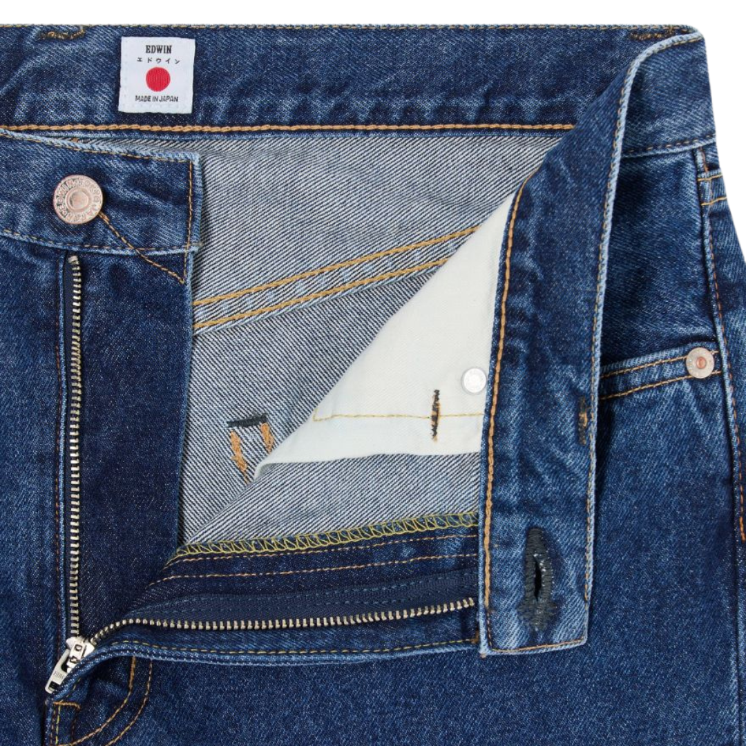 Edwin Regular Straight Jeans in Blue - Mid Used