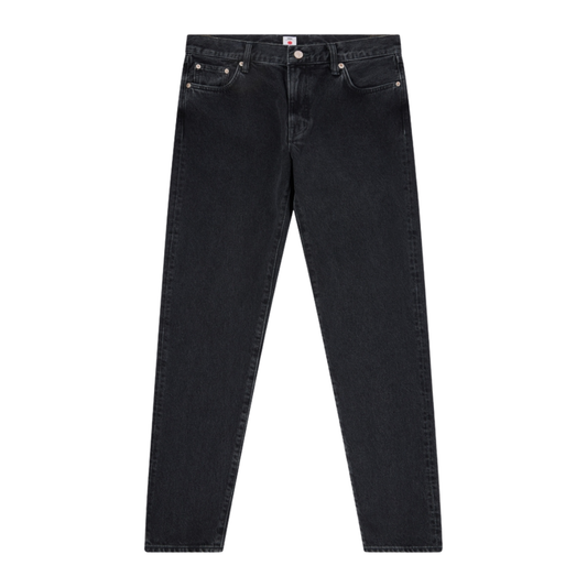 Edwin Regular Tapered Jeans in Black - Dark Used