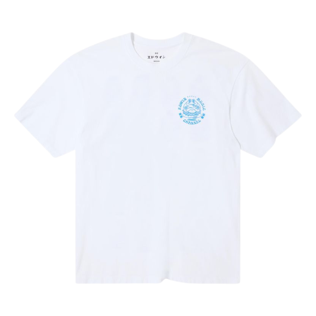 Edwin Music Channel Various Tee in White