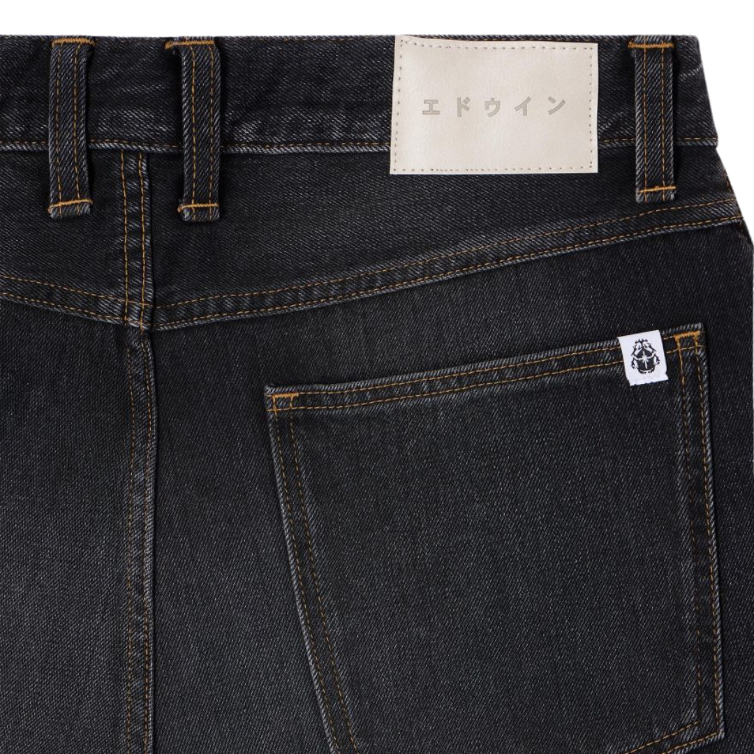 Edwin Tyrell Pant in Black Mezes Wash