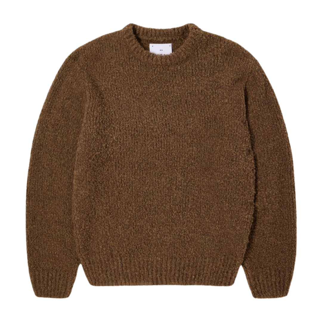 Edwin Dun Textured Sweater in Taupe