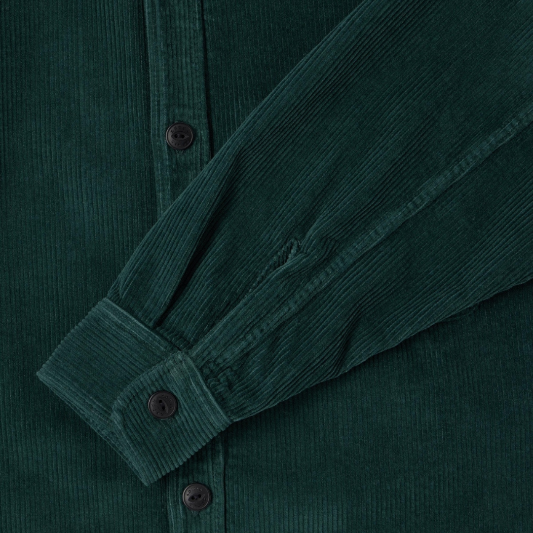 Edwin Ander Corduroy Shirt in Green
