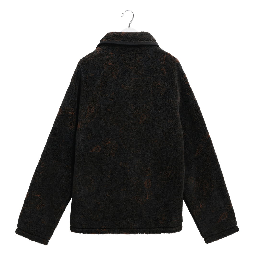 Wax London Tate Fleece in Black/Brown