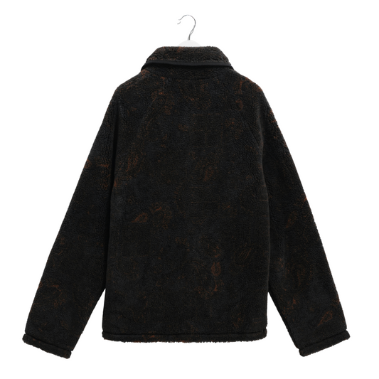 Wax London Tate Fleece in Black/Brown