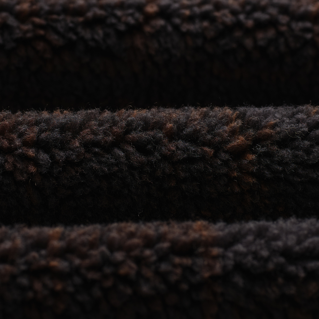 Wax London Tate Fleece in Black/Brown
